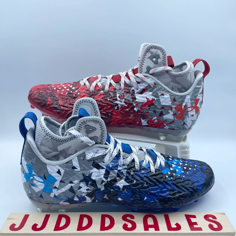 Under Armour UA Spotlight Clone MC LE USA Football Cleats 3026335-100 Men’s Size